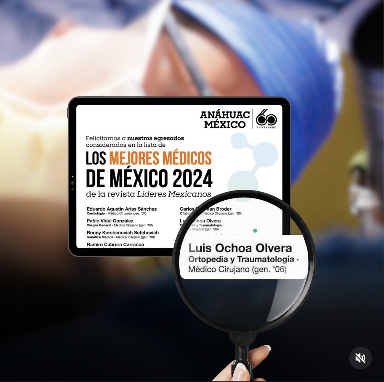 Universidad Anáhuac México felicita al Dr. Luis Ochoa Olvera por ser nombrado en la lista de Los Mejores Médicos de México 2024
